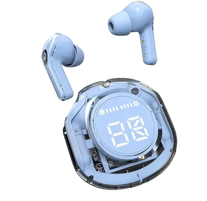 Air 39 Earbuds wireless Transparent airpods Air39 Bluetooth Gaming EARBUDS LED Display Super Bass HD sound Quality Trendy earphone Latest Technology Water Proof HD Calling TWS Technology Sports Headphone